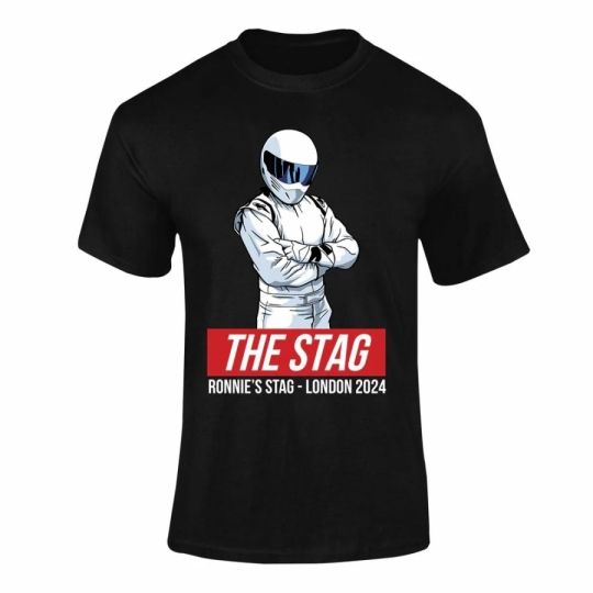 Personalised The Stig Stag T-Shirt For Stag Do Party			