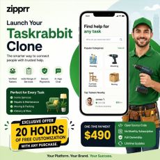 Set Your Own Fees: Zipprr Taskrabbit Clone, $490