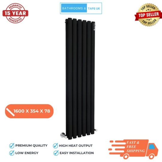 Sierra Vertical Designer Radiator Double Modern High Heat Slim Heating