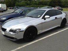 Silver Mirror Chrome Car Vinyl Wrap Film Air Release Bubbles Free Vehi