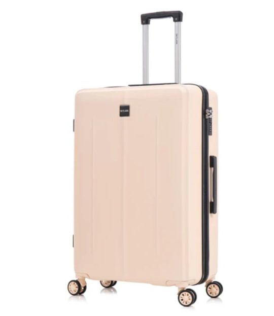 Skylark 7055 Large Medium Cabin 4 Wheel pink Suitcases