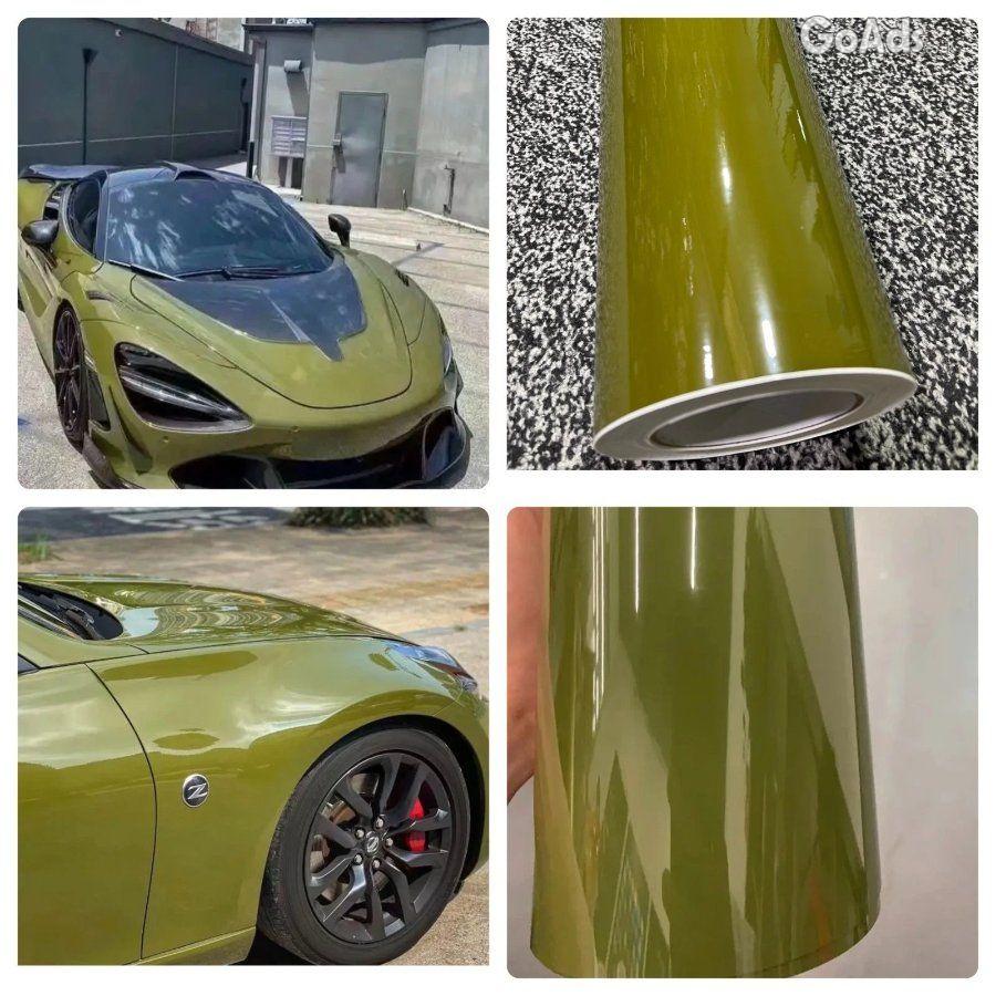 Super Bright Gloss Car Vinyl Wrap Film Sticker "Air Free Bubble"