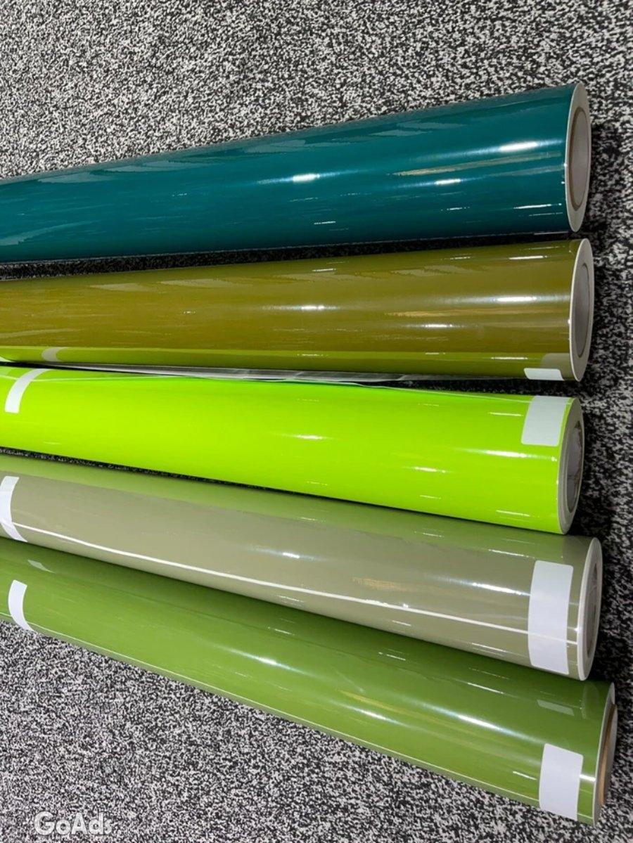 Super Gloss GREEN Car Vinyl Wrap Air Bubble Free