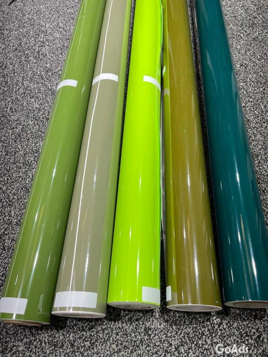 Super Gloss GREEN Car Vinyl Wrap Air Bubble Free