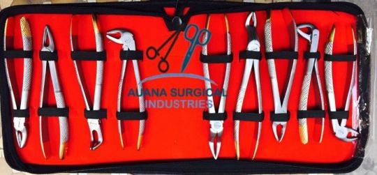 Tooth extracting forceps