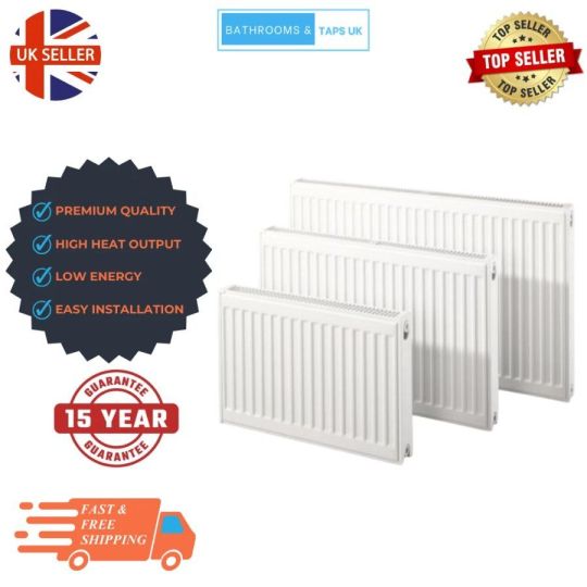Type 21 Heating Double Panel Radiator White Steel