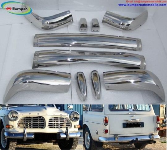 Volvo Amazon Kombi bumper (1962-1969) by stainless steel