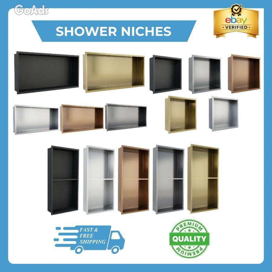 Wall Niche Inset 300 x 300mm 600 x 300mm Shower Bathroom Recessed Stor