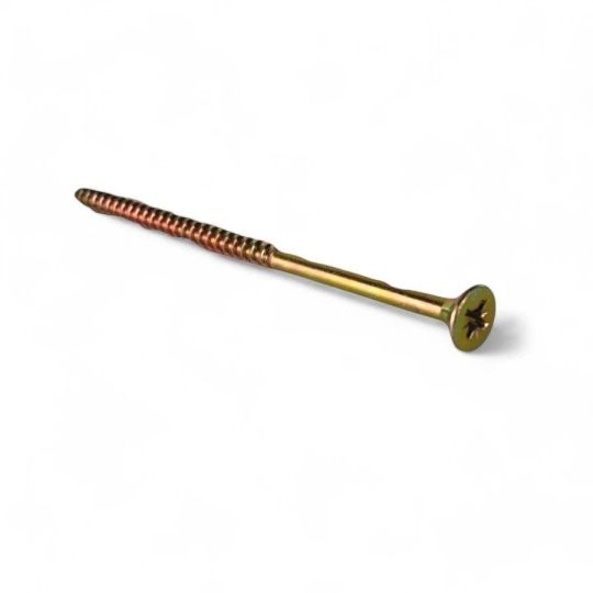 WOOD SCREWS MULTI-PURPOSE YELLOW POZI COUNTERSUNK CHIPBOARD SCREWS PAC