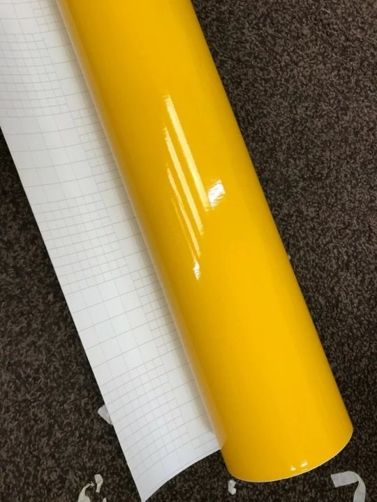 Yellow Gloss Vinyl Wrap Sheet Car Wrap Various Colours and Sizes