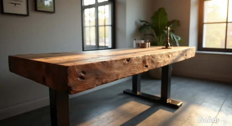 The Ultimate Home Office Glow-Up: Building a Custom Floating Desk from Reclaimed Scaffold Boards